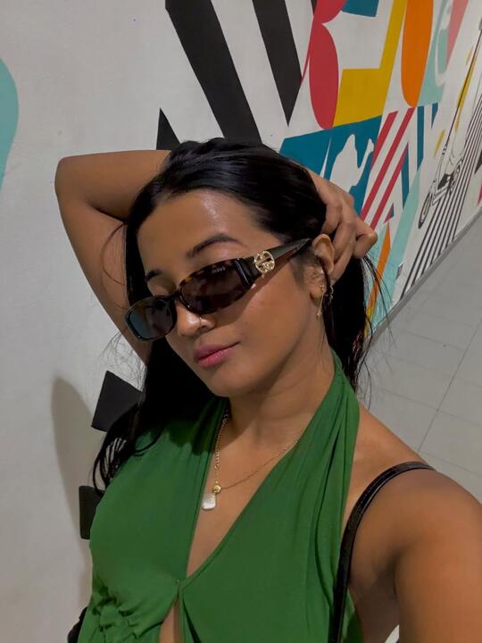 Against a painted wall