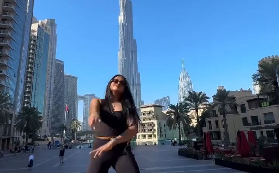 Dancing on location in Dubai