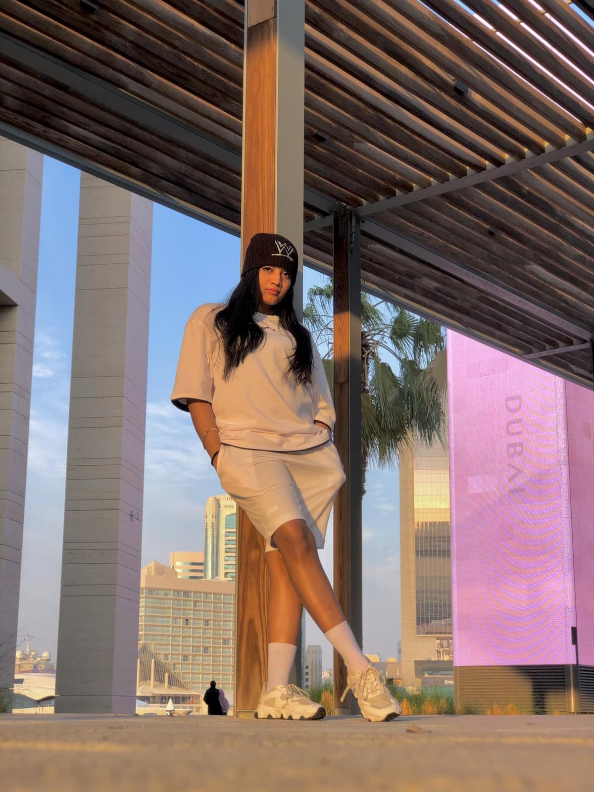Maneesha in Dubai between engagements