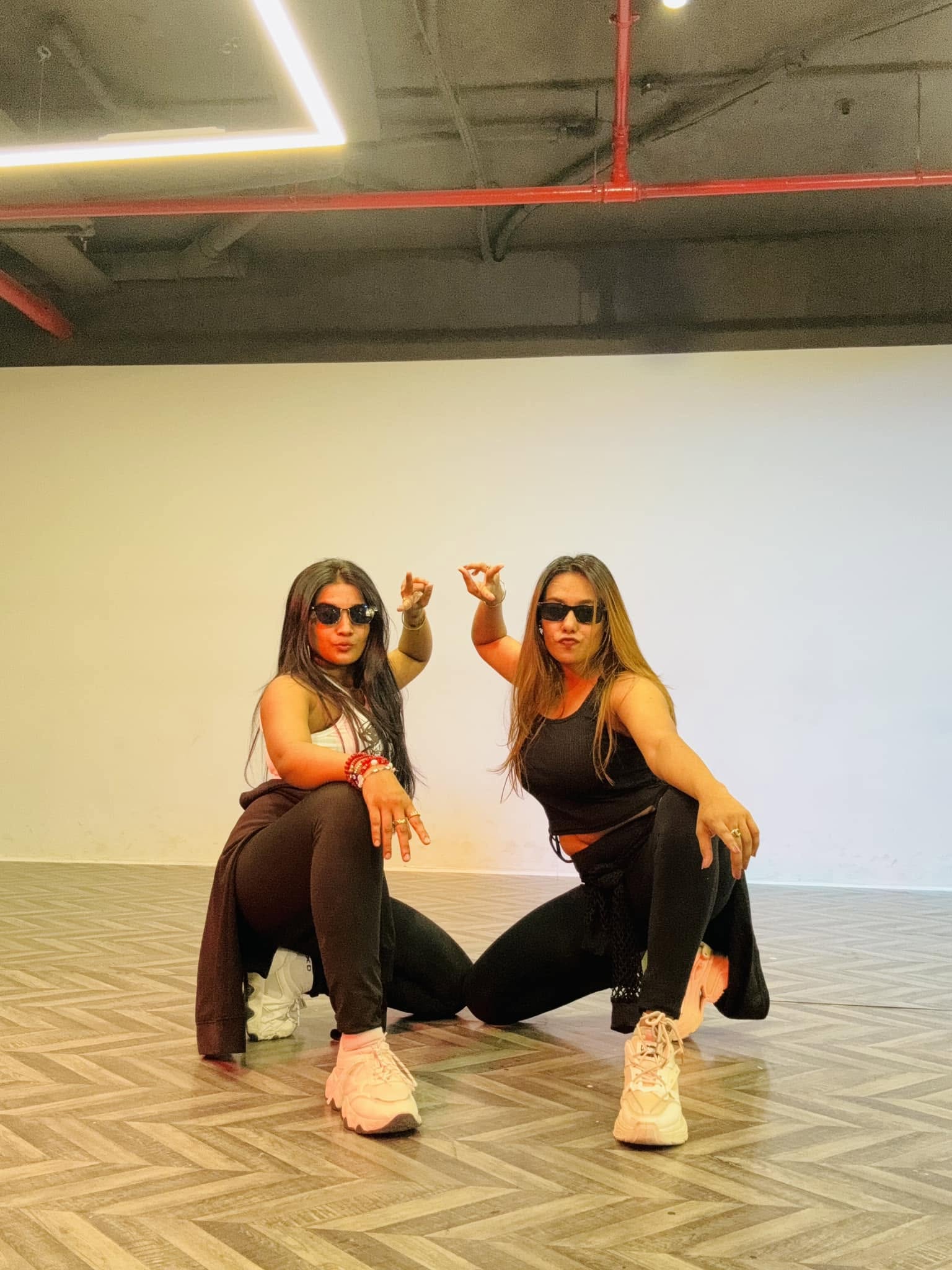 Instagram post: rehearsing a routine
