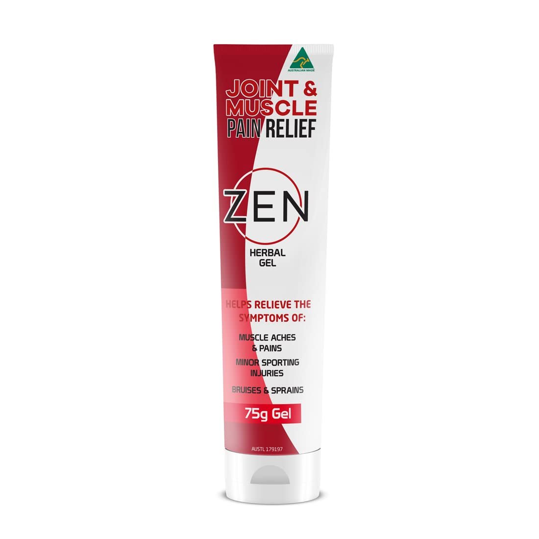 Zen Herbal Gel 75g joint and muscle pain relief tube