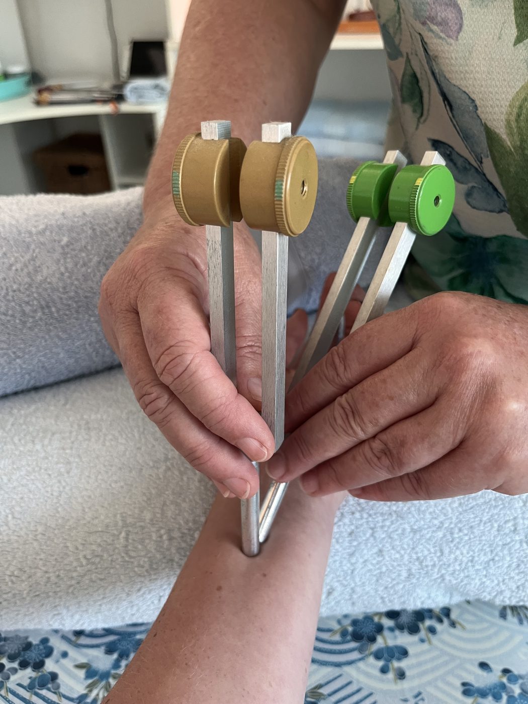Tuning forks used in sound therapy at Vantage Point Acupuncture